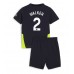 Maillot de foot Manchester City Kyle Walker #2 Extérieur vêtements enfant 2024-25 Manches Courtes (+ pantalon court)